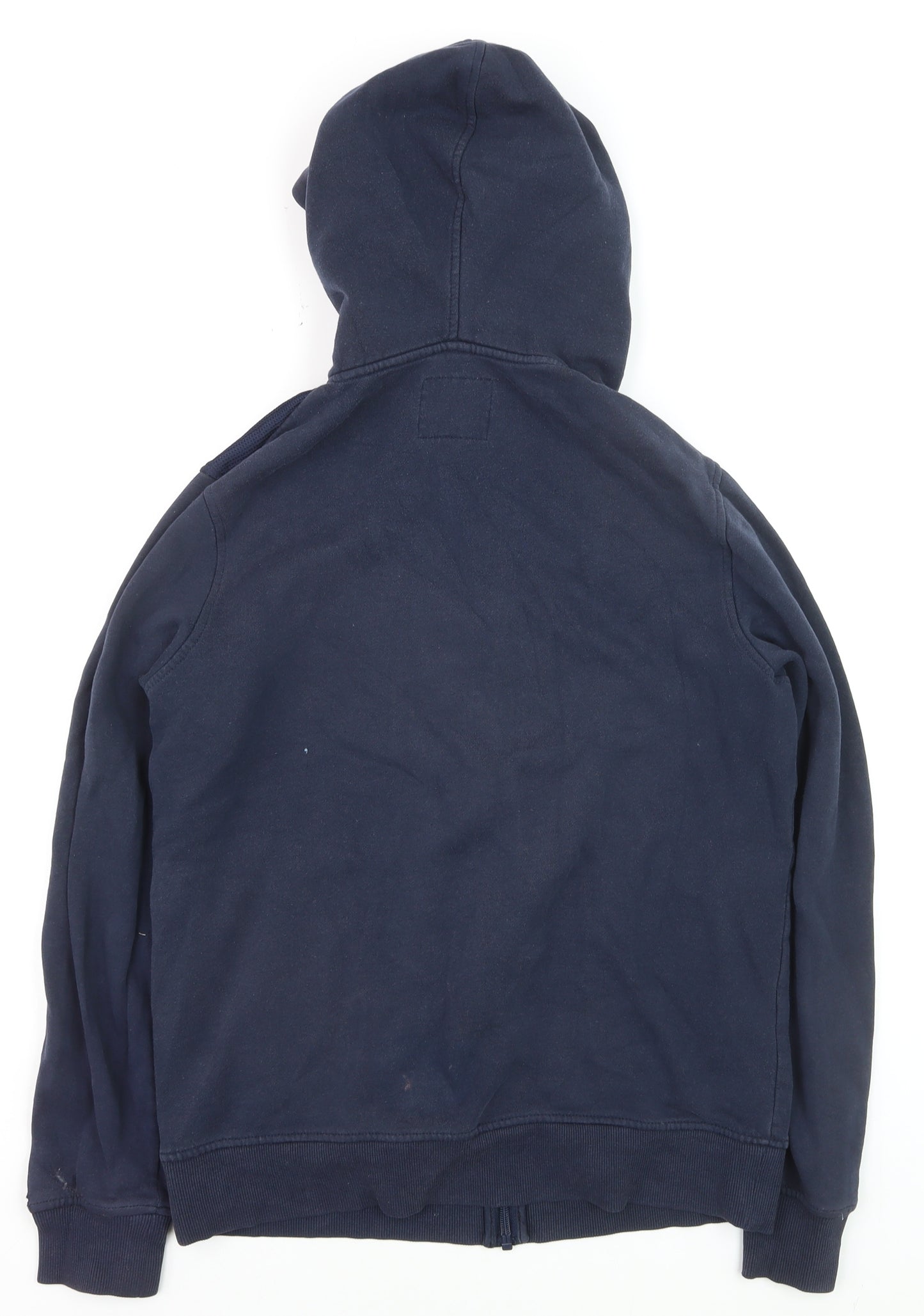 Jack & Jones Men’s Blue Full Zip Hoodie Size M Cotton Blend