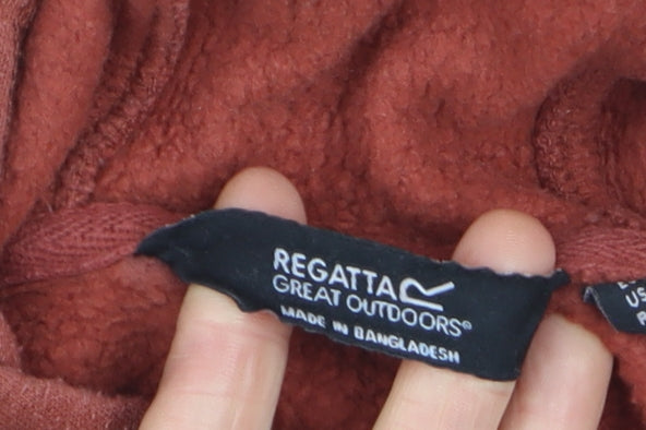 Regatta Men’s Brown Pullover Hoodie Size S Fleece Outdoor Warm Top