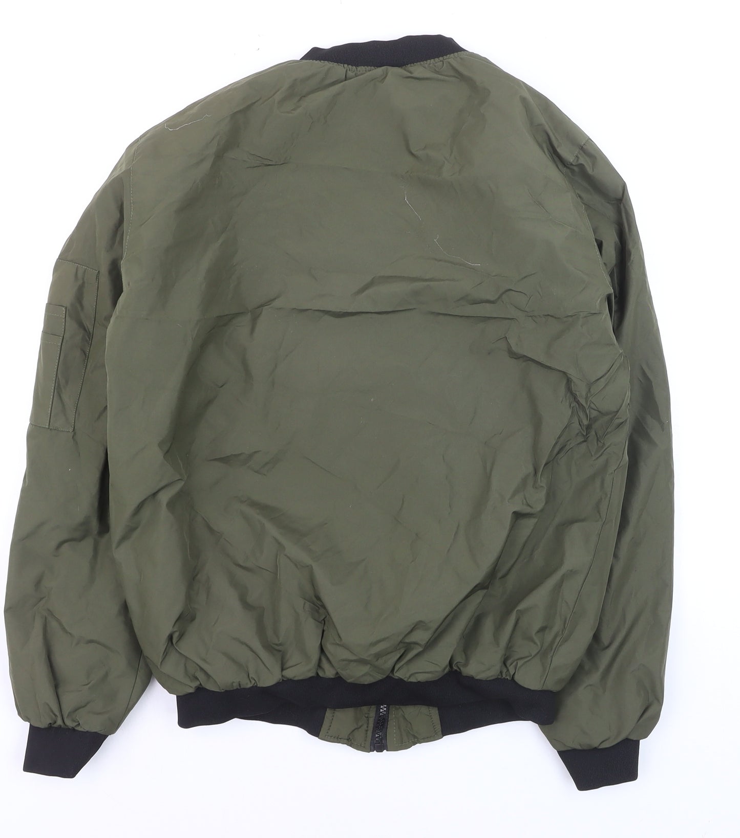 Fluid Men's Green Bomber Jacket Size S Polyester Casual