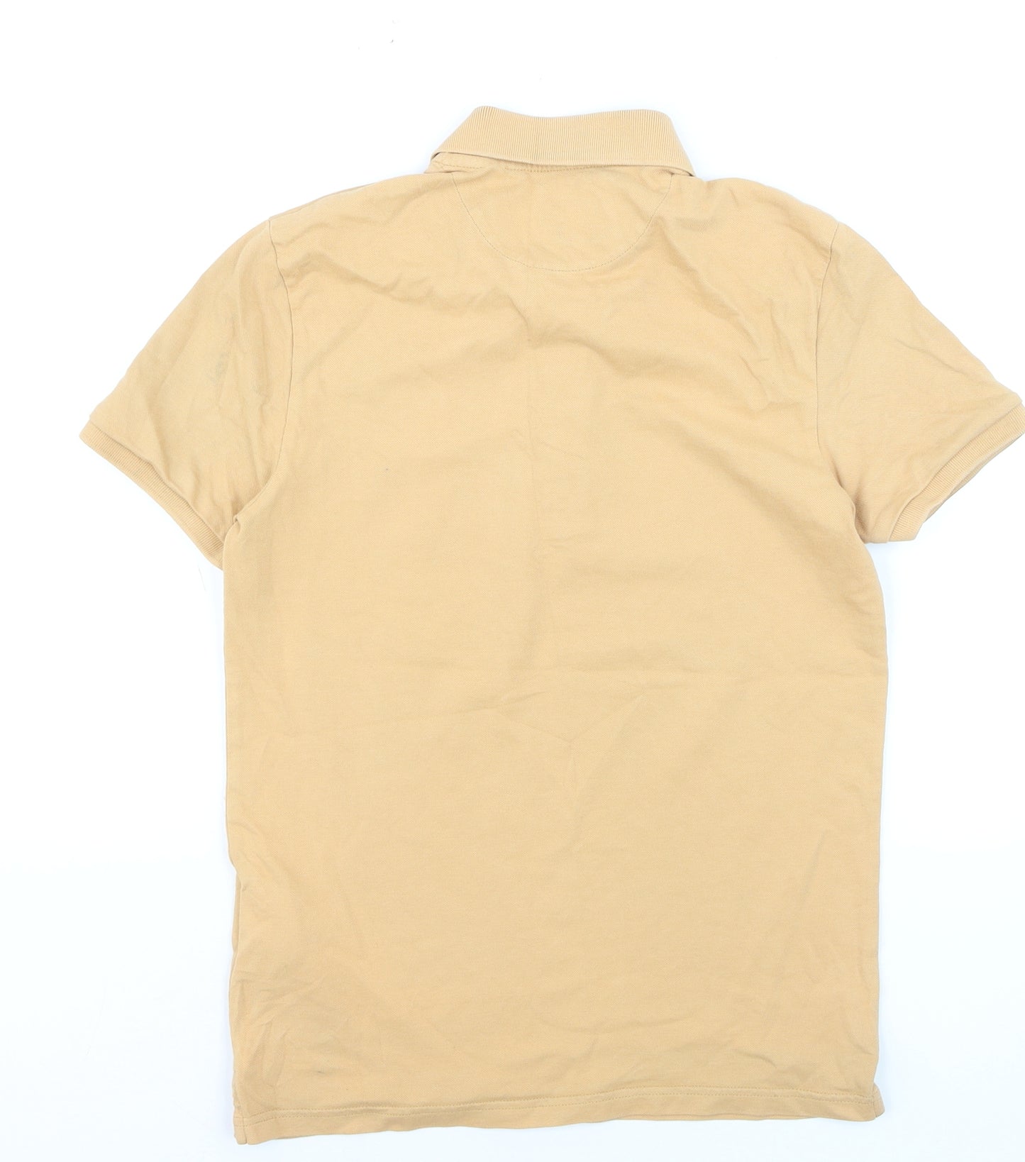 Lyle & Scott Men's Beige Organic Cotton Polo Shirt XS
