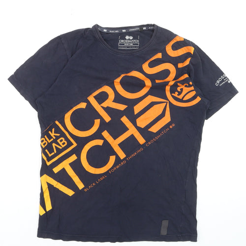 Crosshatch Men's Black Graphic Print T-Shirt Size S