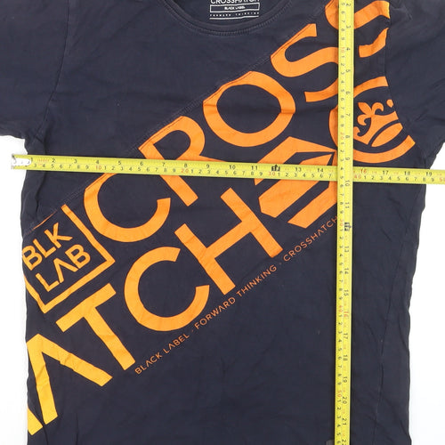 Crosshatch Men's Black Graphic Print T-Shirt Size S