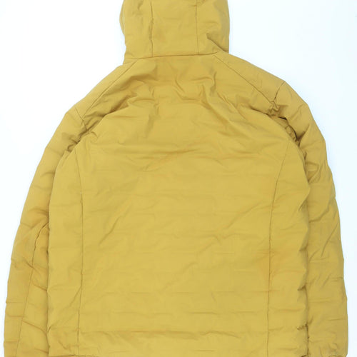 Hannah Mens Yellow XL Hooded Puffer Jacket 550 Down Winter Coat