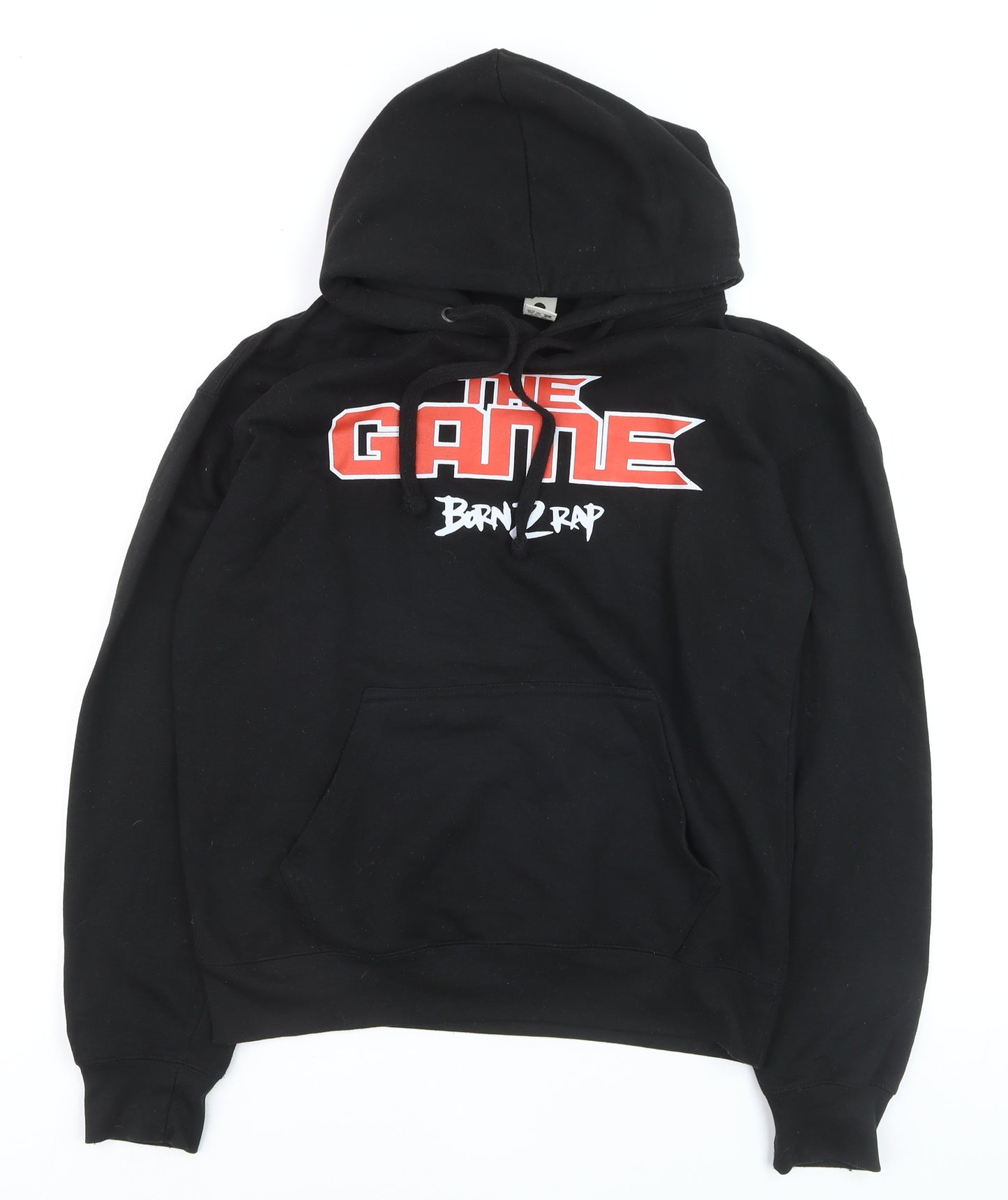 Club Classic Men's Black Born 2 Rap Pullover Hoodie M Graphic Print