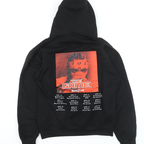 Club Classic Men's Black Born 2 Rap Pullover Hoodie M Graphic Print