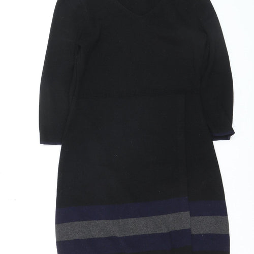 Monsoon Women’s Black Colourblock Knit Shift Dress Size 12