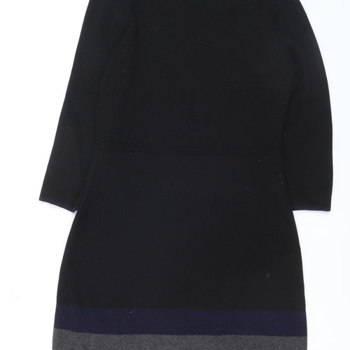 Monsoon Women’s Black Colourblock Knit Shift Dress Size 12