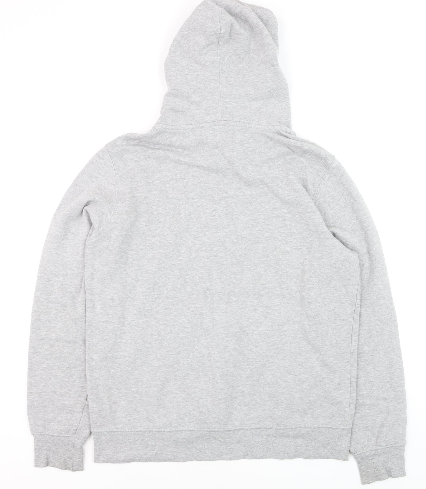 The North Face Men’s Grey Pullover Hoodie M Fleece Cotton Blend