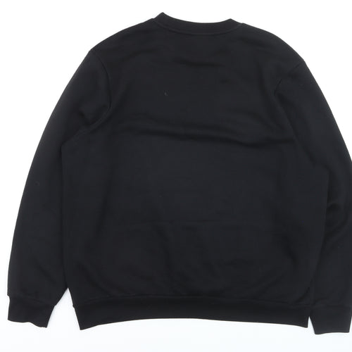 Slazenger Men's Black XL Pullover Sweatshirt Crew Neck Fleece