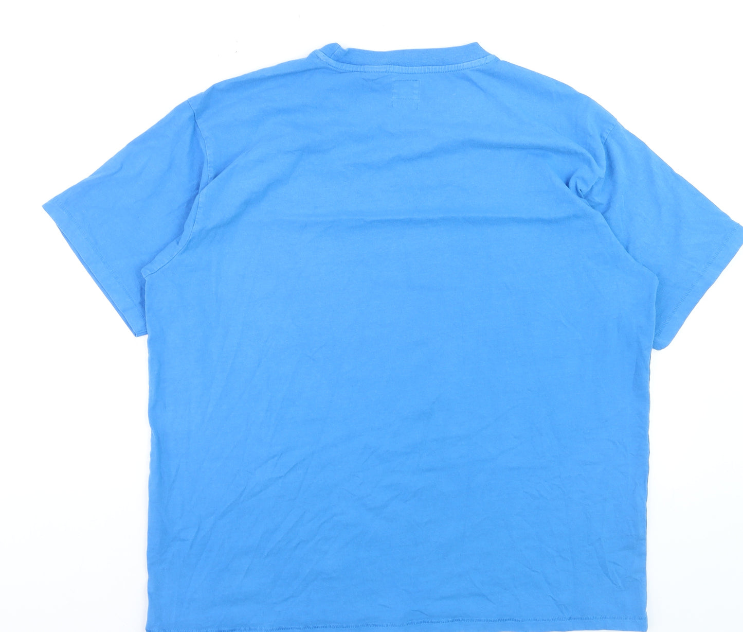 Levi's Mens Blue Relaxed Fit Crew Neck Cotton T-Shirt Size L