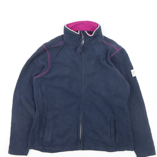 Lazy Jacks Women’s Blue Cotton Zip Jacket Size 10
