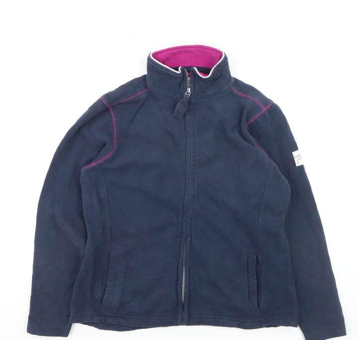 Lazy Jacks Women’s Blue Cotton Zip Jacket Size 10