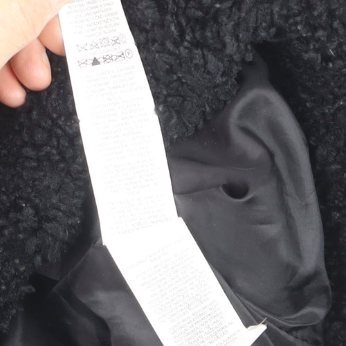 Primark Women’s Black L Bomber Jacket Fleece Full Zip Casual