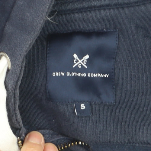 Crew Clothing Company Men's Blue Full Zip Hoodie Size S