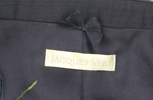 Jacques Vert Women Blue Cropped Suit Jacket Size 20 Elegant Wedding
