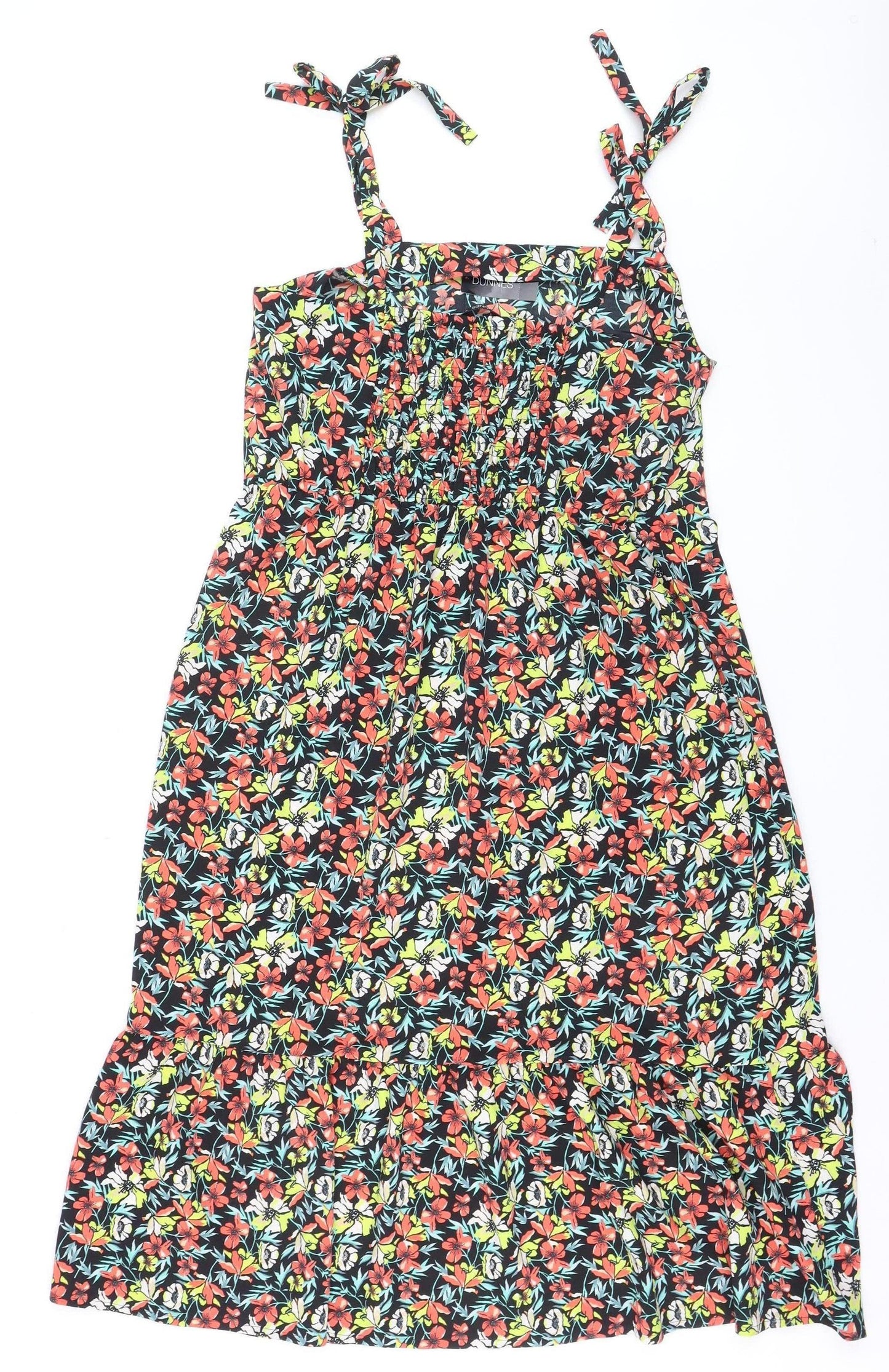 Dunnes Women’s Multicoloured Floral Strappy Midi Slip Dress Size 16