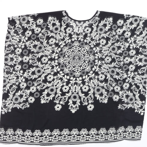 St. Bernard for Dunnes Women’s Black Floral Tunic Blouse Size L
