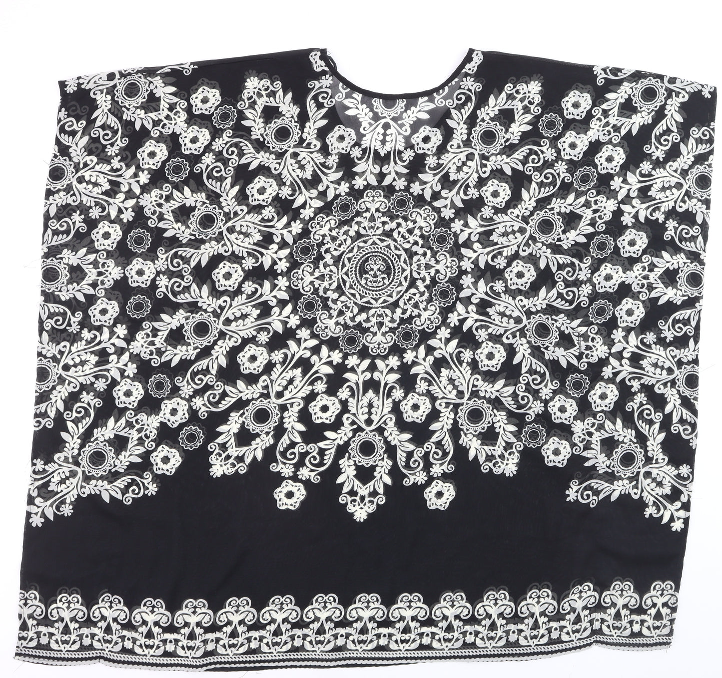 St. Bernard for Dunnes Women’s Black Floral Tunic Blouse Size L
