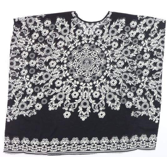 St. Bernard for Dunnes Women’s Black Floral Tunic Blouse Size L