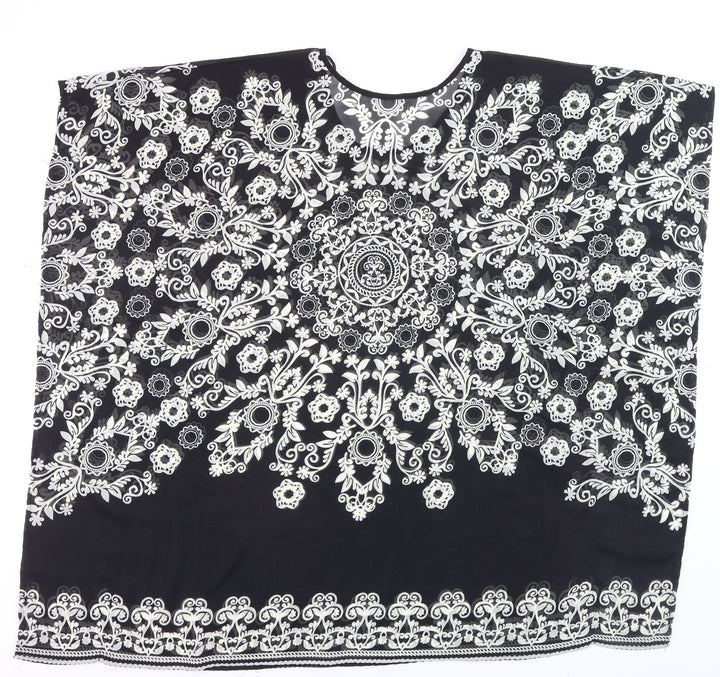 St. Bernard for Dunnes Women’s Black Floral Tunic Blouse Size L