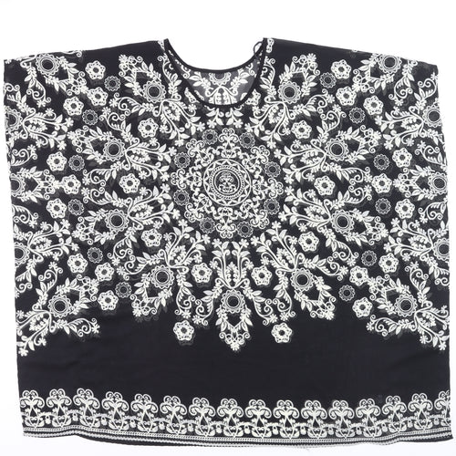 St. Bernard for Dunnes Women’s Black Floral Tunic Blouse Size L