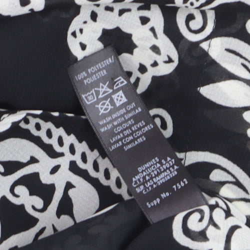 St. Bernard for Dunnes Women’s Black Floral Tunic Blouse Size L