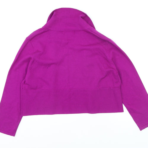 Gallery Women’s Purple Cropped Blazer Jacket Size Large UK 14