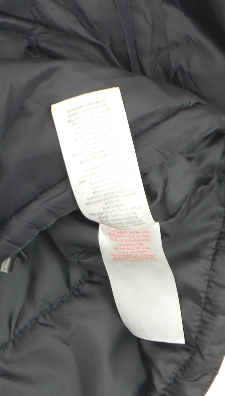 The Rockn Rev Women's Black Cropped Puffer Jacket UK 12