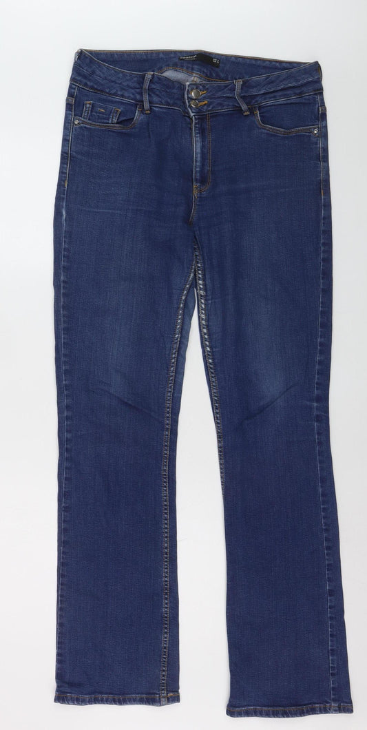 Dunnes Stores Women's Blue Bootcut Jeans Size 14 Regular Denim