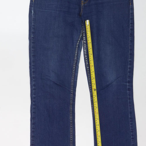 Dunnes Stores Women's Blue Bootcut Jeans Size 14 Regular Denim