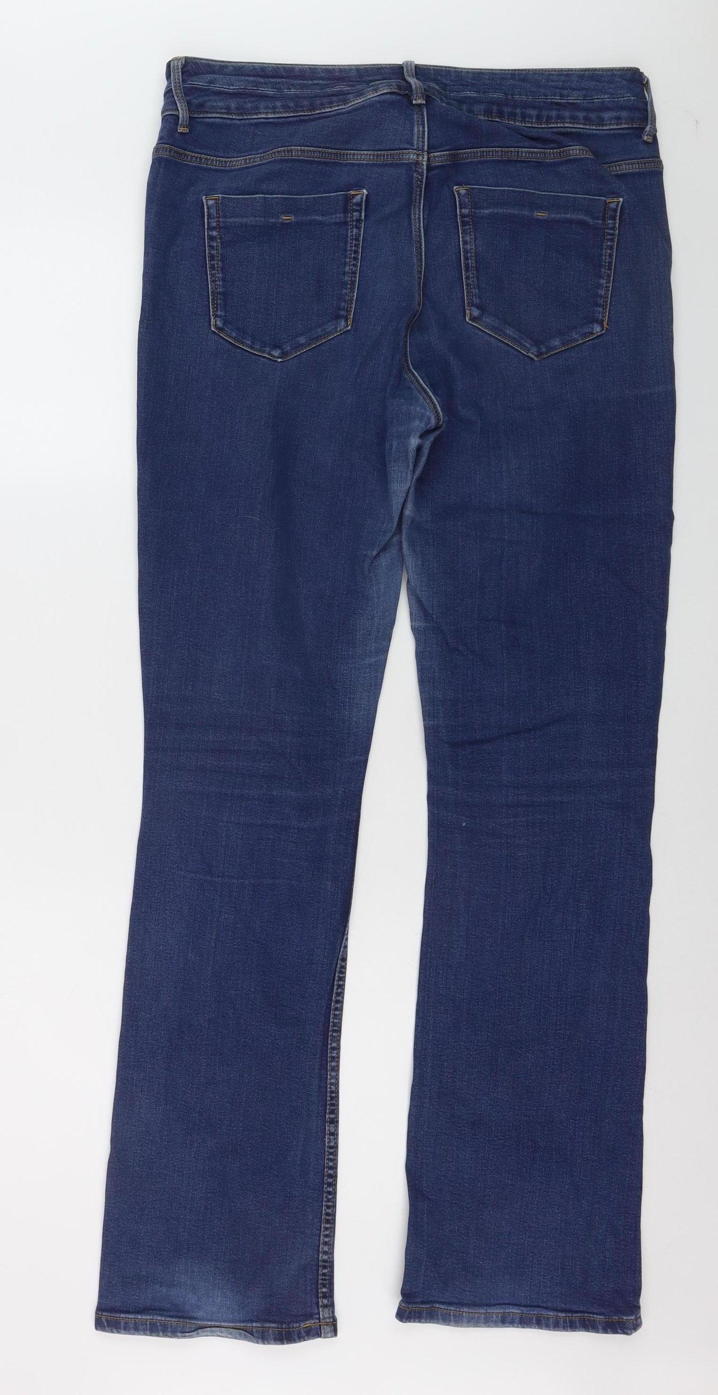 Dunnes Stores Women's Blue Bootcut Jeans Size 14 Regular Denim