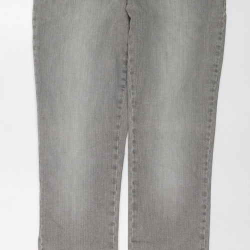 Savida Women’s Grey Stretch Straight Jeans Size 16 Regular