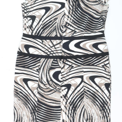 Izabella Womens Multicoloured Size 20 Sheath Knee Length Dress