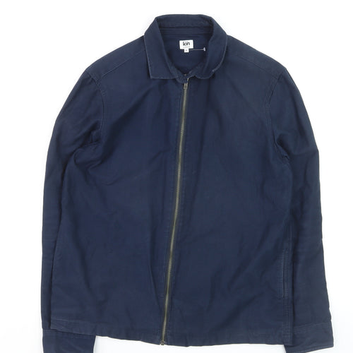 Kin by John Lewis Men's Blue Cotton Zip Jacket Size M