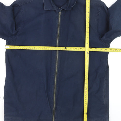 Kin by John Lewis Men's Blue Cotton Zip Jacket Size M