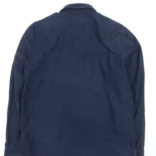 Kin by John Lewis Men's Blue Cotton Zip Jacket Size M