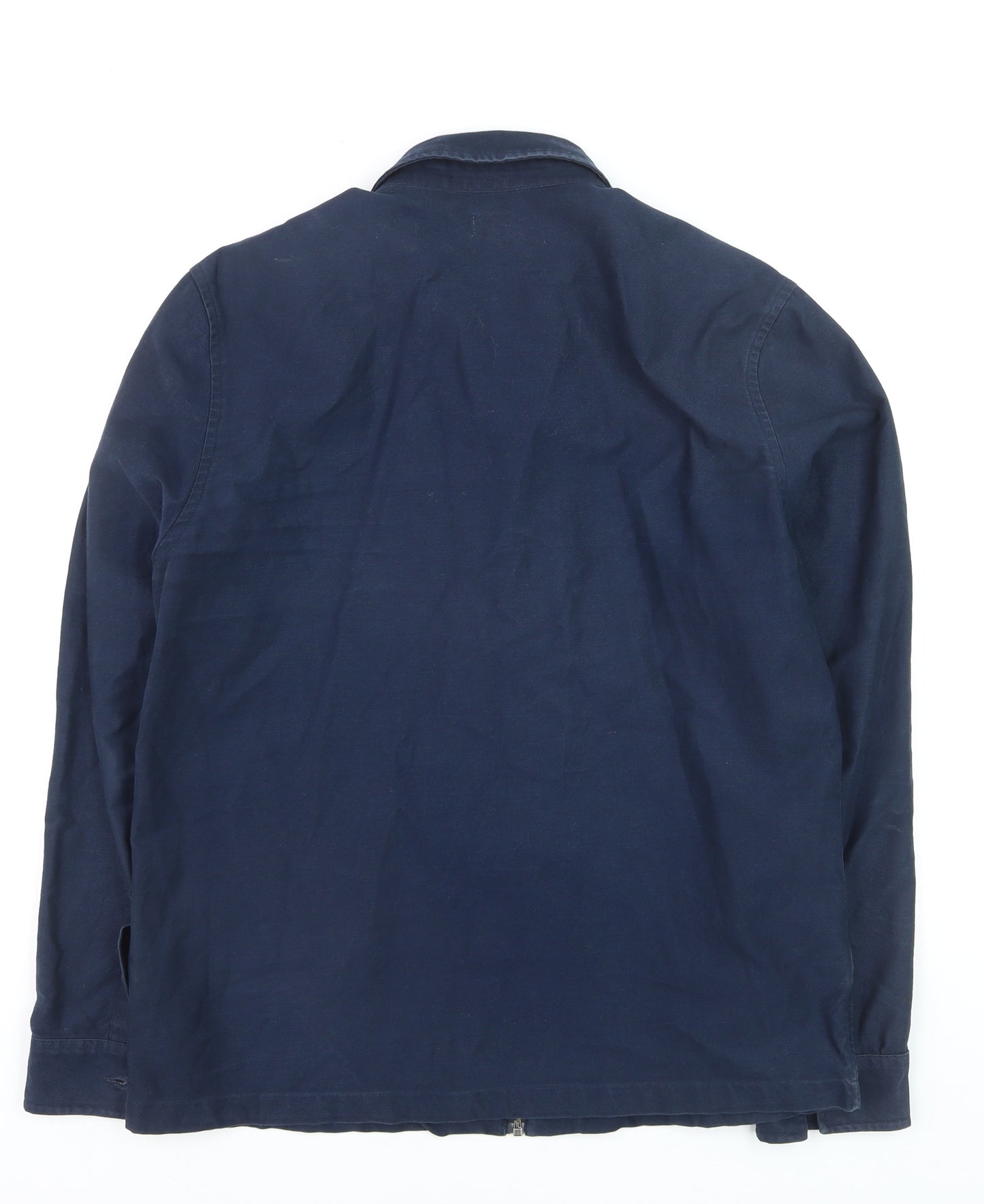 Kin by John Lewis Men's Blue Cotton Zip Jacket Size M
