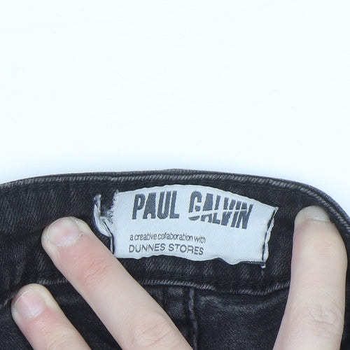 Paul Galvin Men's Black Slim Cargo Jeans 34W 32L Denim