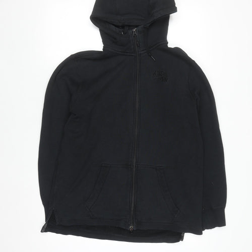 Nike Men's Black Full Zip Hoodie Size M Cotton Sportswear