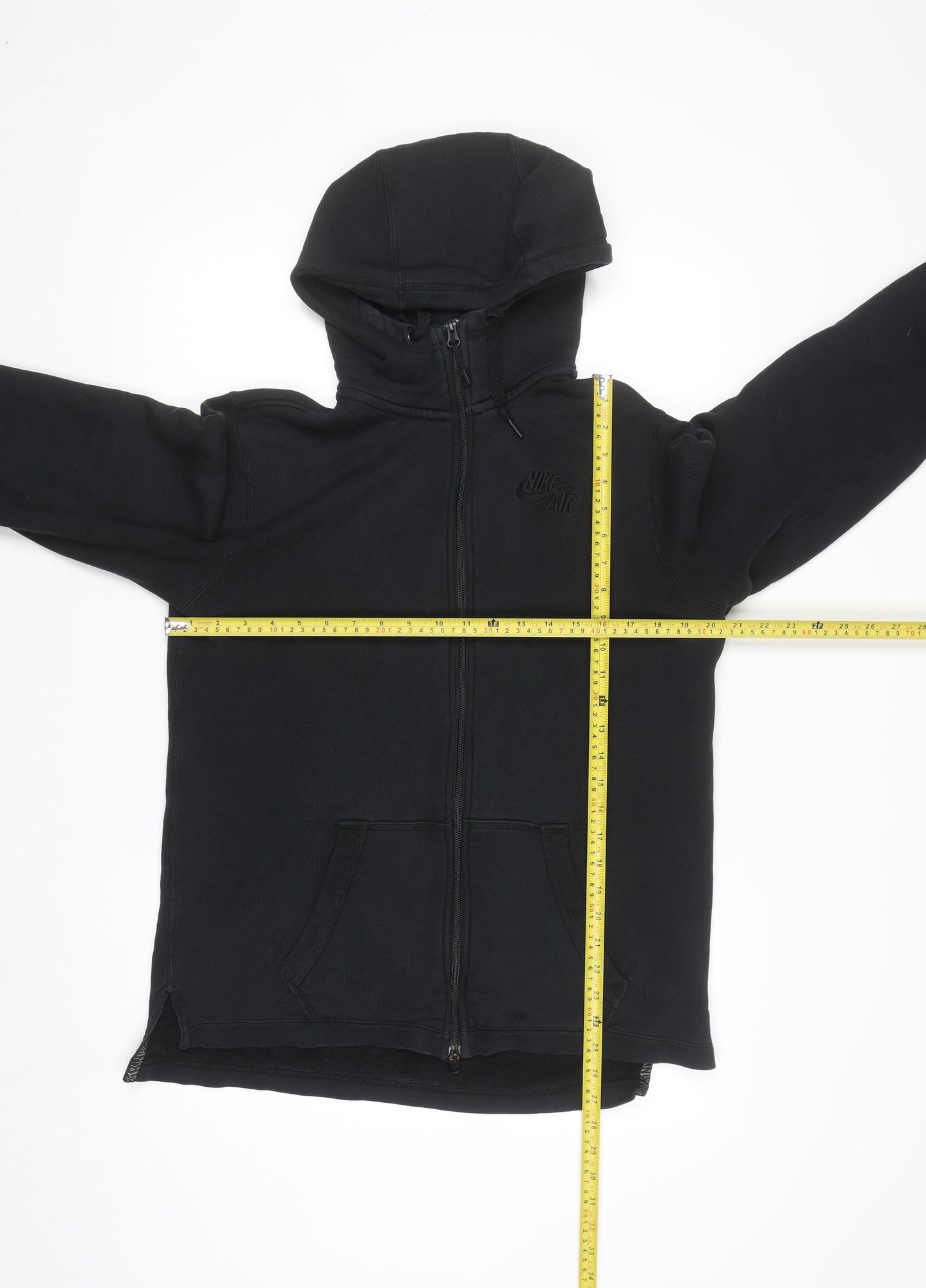 Nike Men's Black Full Zip Hoodie Size M Cotton Sportswear