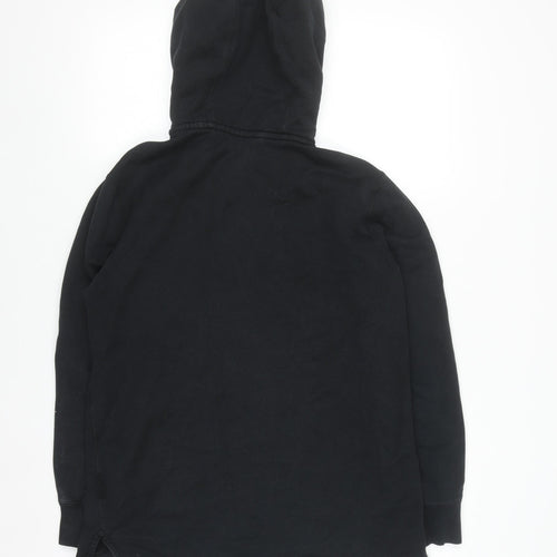 Nike Men's Black Full Zip Hoodie Size M Cotton Sportswear