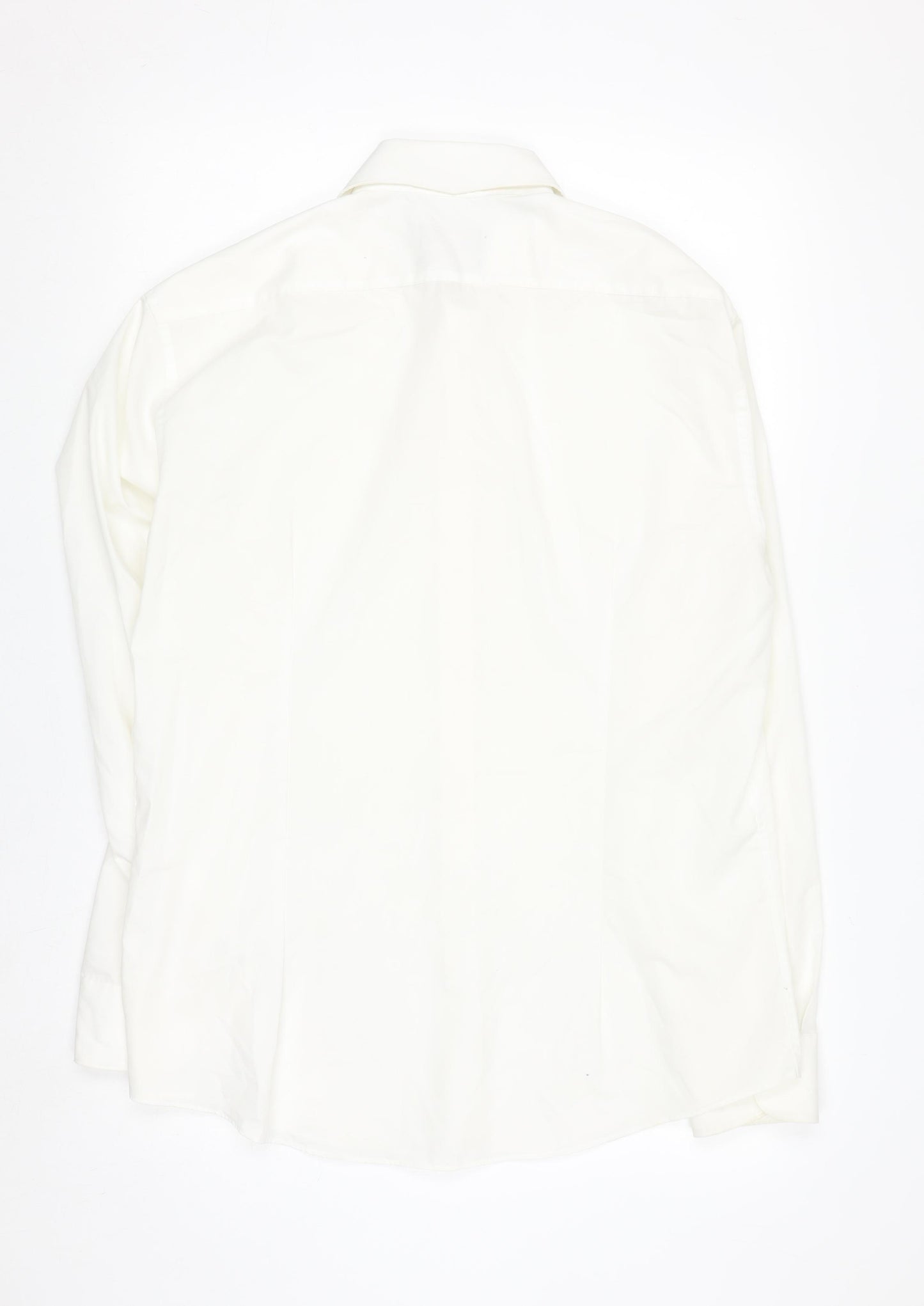 Conran Luxury Collection Men's White 16 Collar Contemporary Fit Shirt