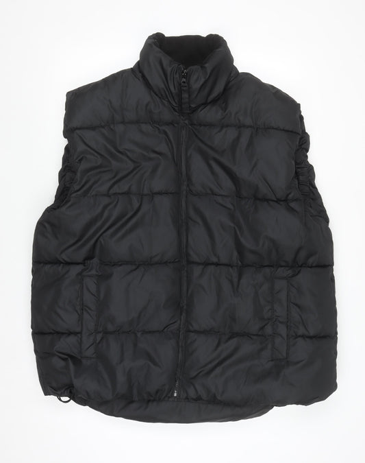 Urban Spirit Men's Black 2XL Puffer Waistcoat Gilet