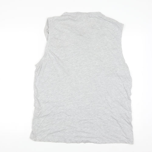 Slazenger Men's Grey Sleeveless Cotton Viscose Athletic Top XL