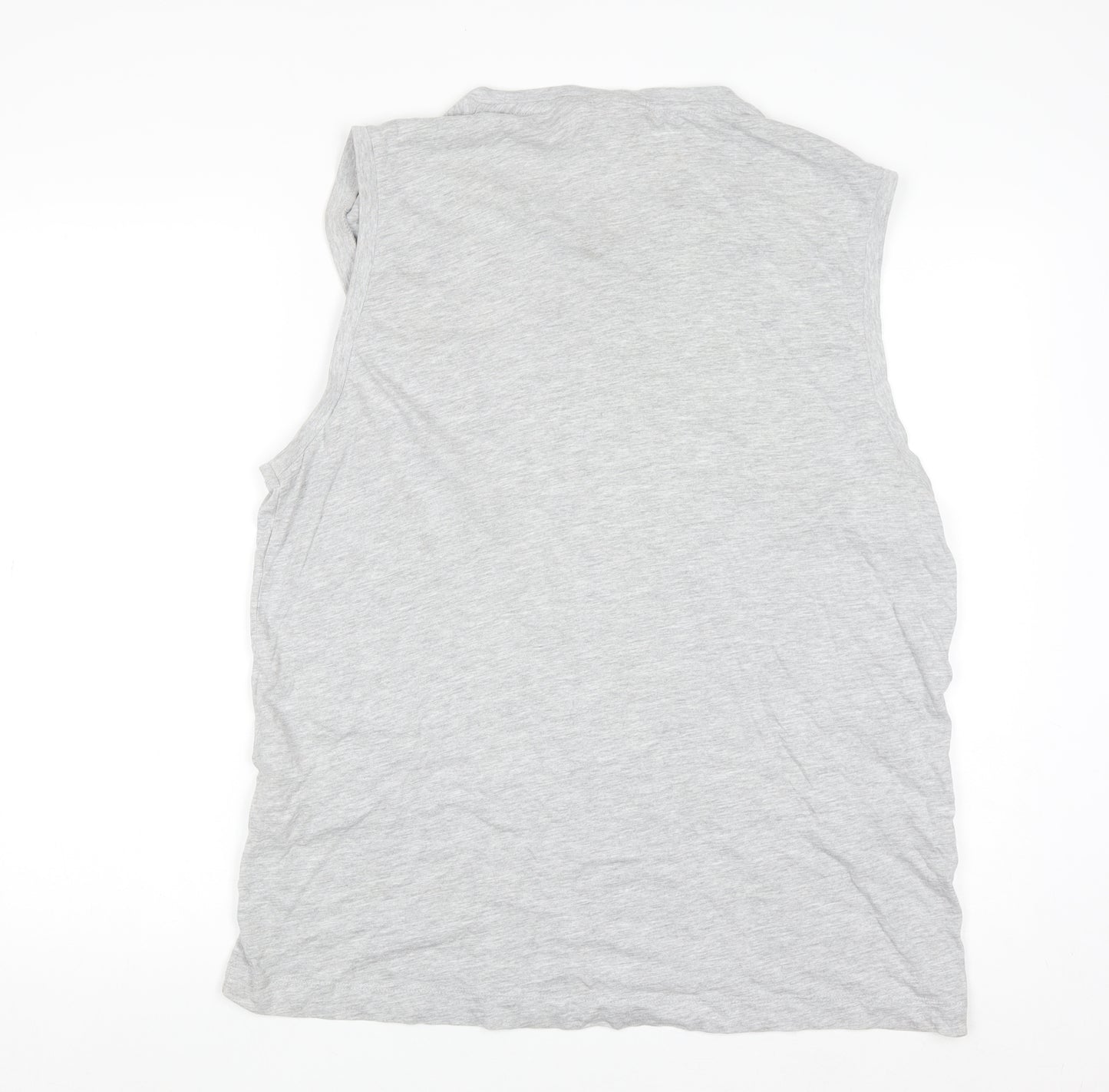 Slazenger Men's Grey Sleeveless Cotton Viscose Athletic Top XL