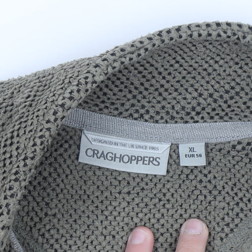 Craghoppers Men's Green XL Fleece Half Zip Pullover Sweatshirt