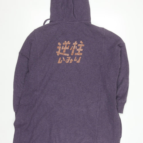 Movel Unisex Purple Graphic Anime Pullover Hoodie XS