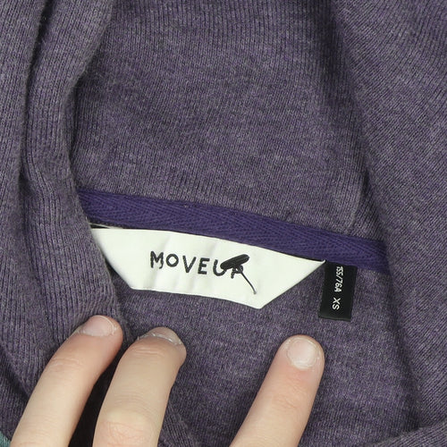 Movel Unisex Purple Graphic Anime Pullover Hoodie XS