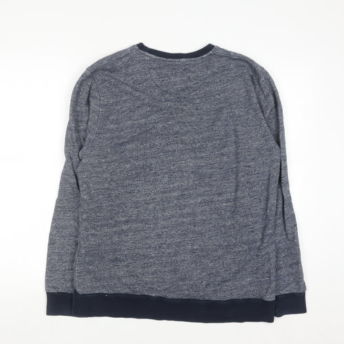 Henri Lloyd Men’s Blue Crew Neck Sailing Logo Sweatshirt Size L