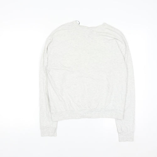 H&M Divided Women's Grey Hollywood Print Pullover Sweatshirt Size S